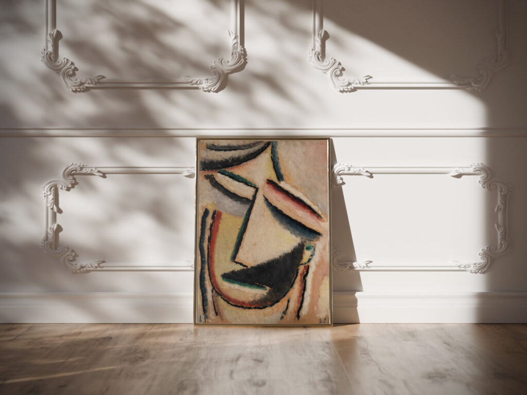 Abstrakter Kopf 1927 Alexej von Jawlensky video mockup