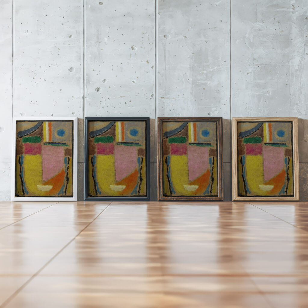 Abstrakter Kopf 1933 Alexej von Jawlensky framed posters mockup