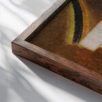 Abstrakter Kopf Konstruktiver Kopf 1933 Alexej von Jawlensky close up dark wood mockup