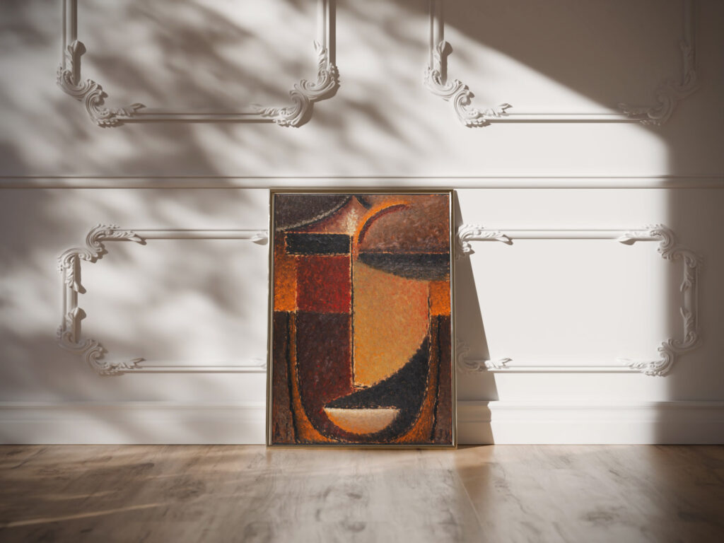 Abstrakter Kopf Orient – Verhaltene Glut 1932 Alexej von Jawlensky video mockup