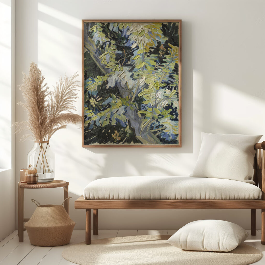 Acacia in Flowers Vincent van Gogh 5 mockup
