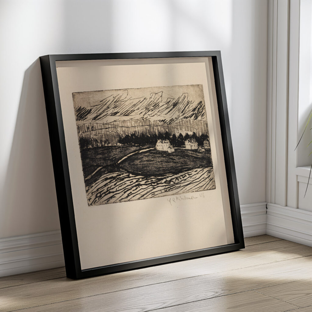 Acker und Hauser im Erzgebirge 1906 Ernst Ludwig Kirchner 4 mockup