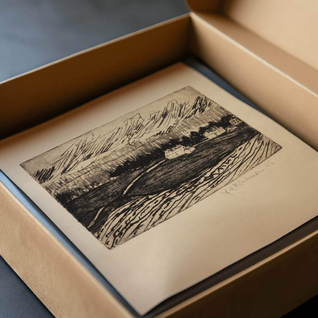 Acker und Hauser im Erzgebirge 1906 Ernst Ludwig Kirchner video mockup