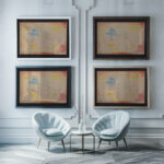 Acrobats 1915 Paul Klee framed posters mockup