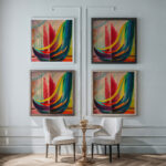 Adagio around 1928 Karl Wiener framed posters mockup