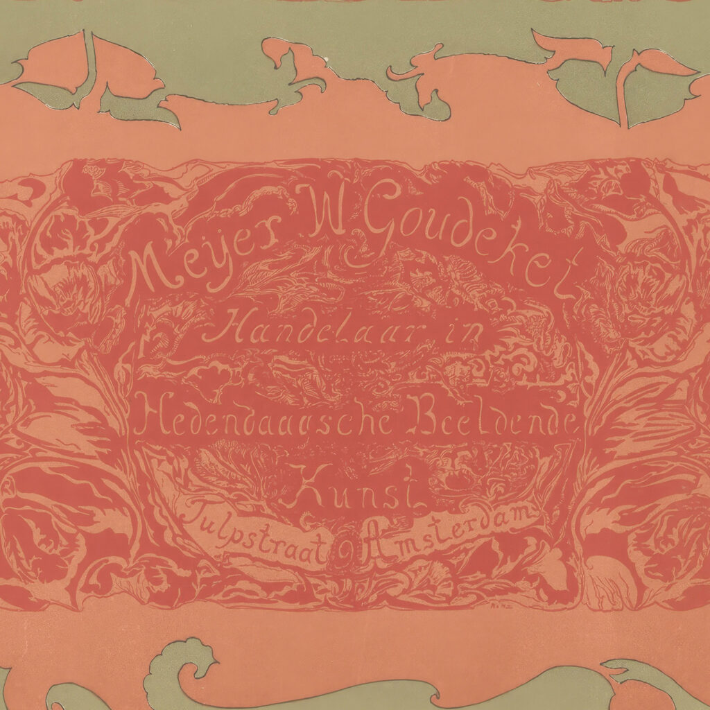 Advertentie van kunsthandelaar Meijer W. Goudeket 1896 Theo Colenbrander 8 mockup