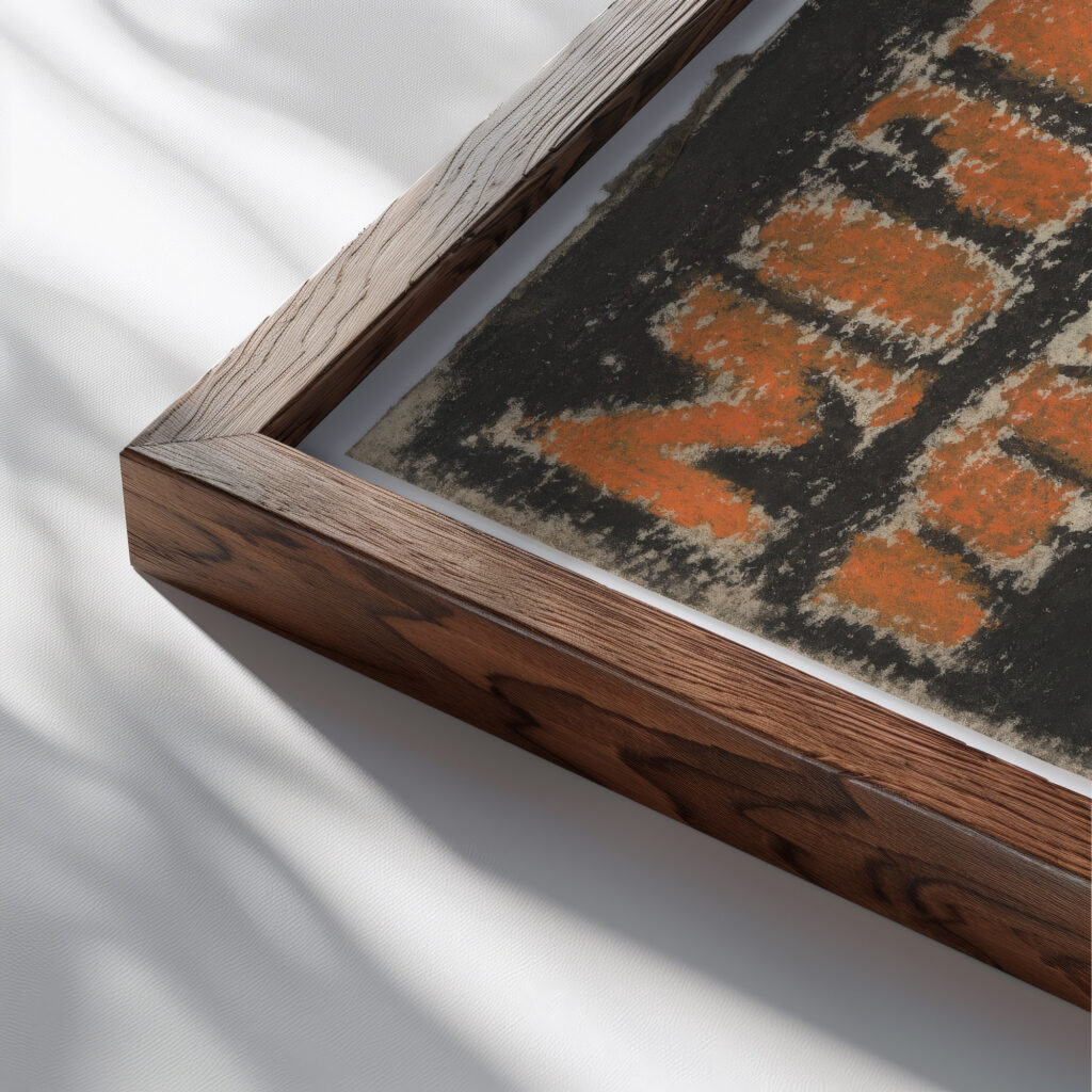 Advertising Poster 1925–1933 Zolo Palugyay close up dark wood mockup