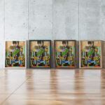 African King 1920 Josef Capek framed posters mockup