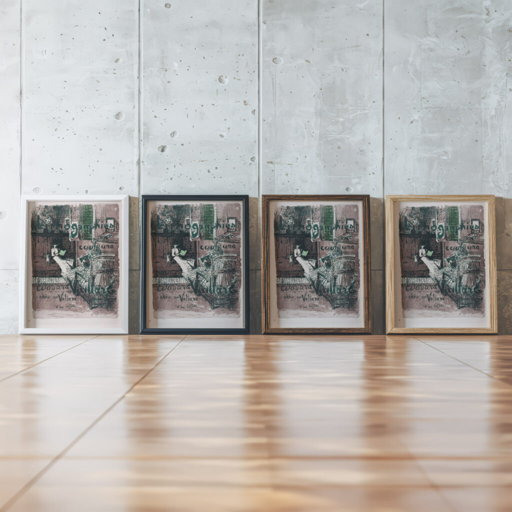 Album Cover for Landscapes and Interiors 1899 Edouard Vuillard framed posters mockup