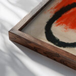 Alea jacta 1940 Paul Klee close up dark wood mockup Alea jacta 1940 Paul Klee close up dark wood mockup