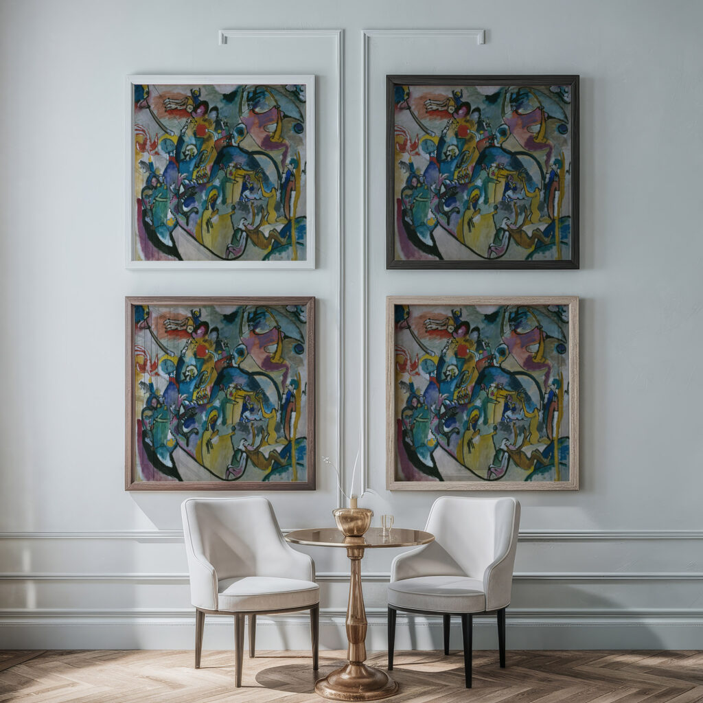 All Saints Day II 1913 Wassily Kandinsky framed posters mockup