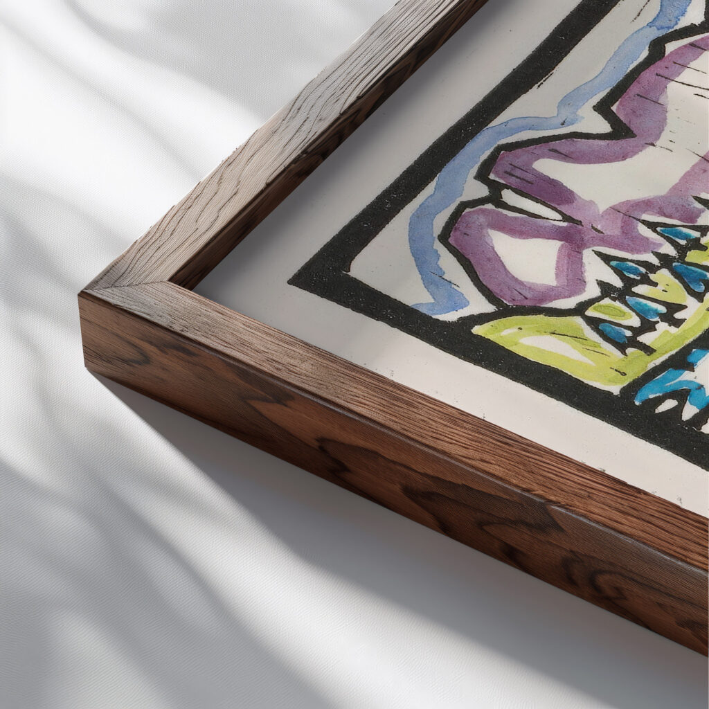 Alm in Ober Oesterreich 1906 Reijer Stolk close up dark wood mockup