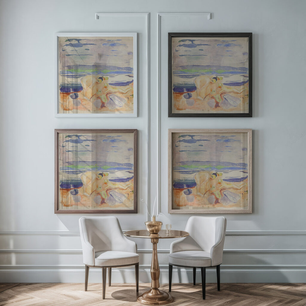 Alma Mater Exploring Children 1914–15 Edvard Munch framed posters mockup