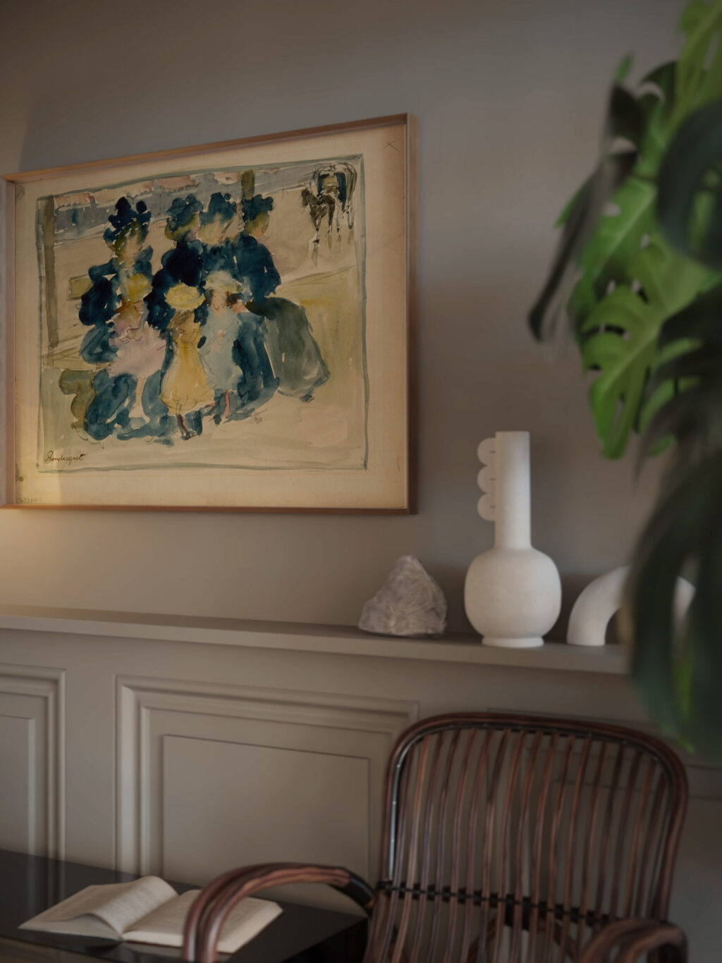 Along the Boulevard circa 1894 Maurice Prendergast video mockup