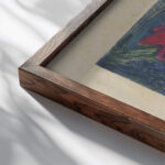 Alpenveilchen 1918 – 1919 Ernst Ludwig Kirchner close up dark wood mockup