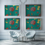 Alpenveilchen Cyclamen II 1920–21 Unknown framed posters mockup