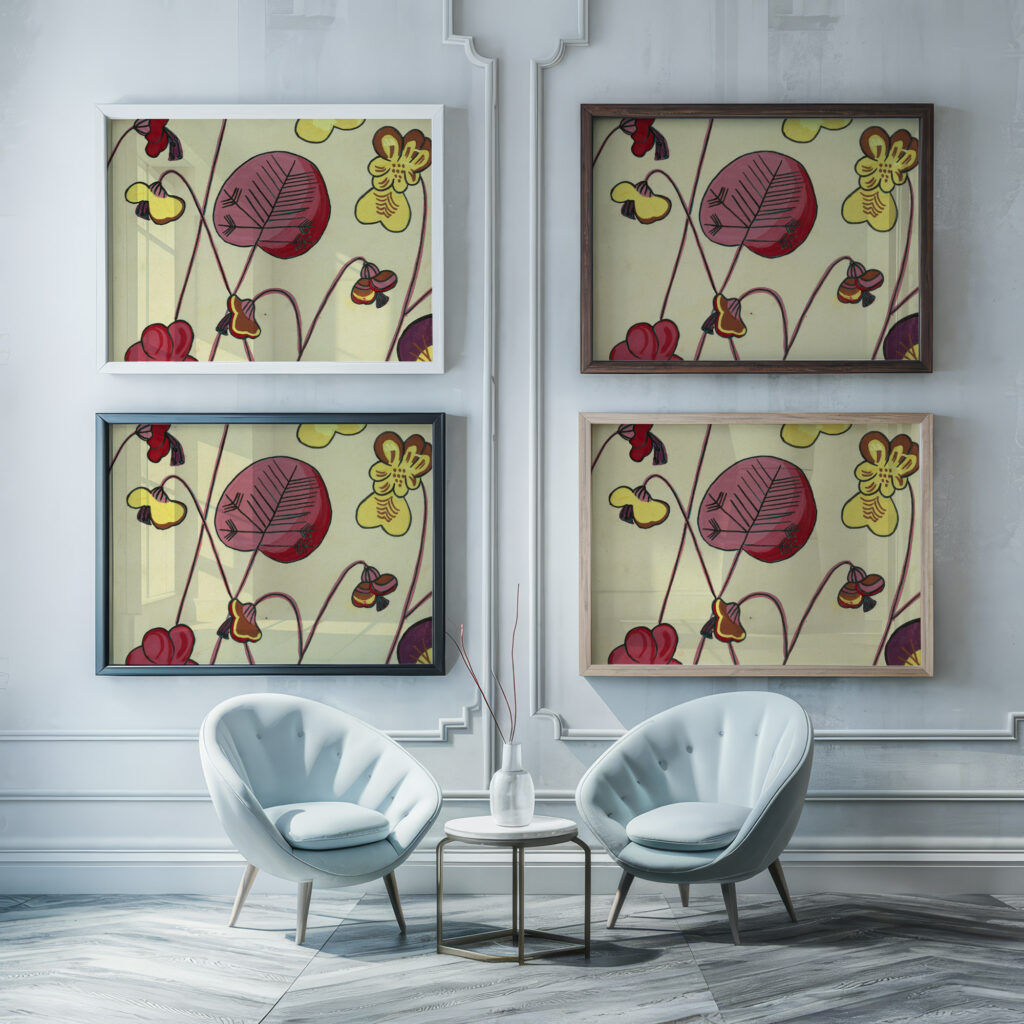 Alpenveilchen Cyclamen III 1920–21 Unknown framed posters mockup