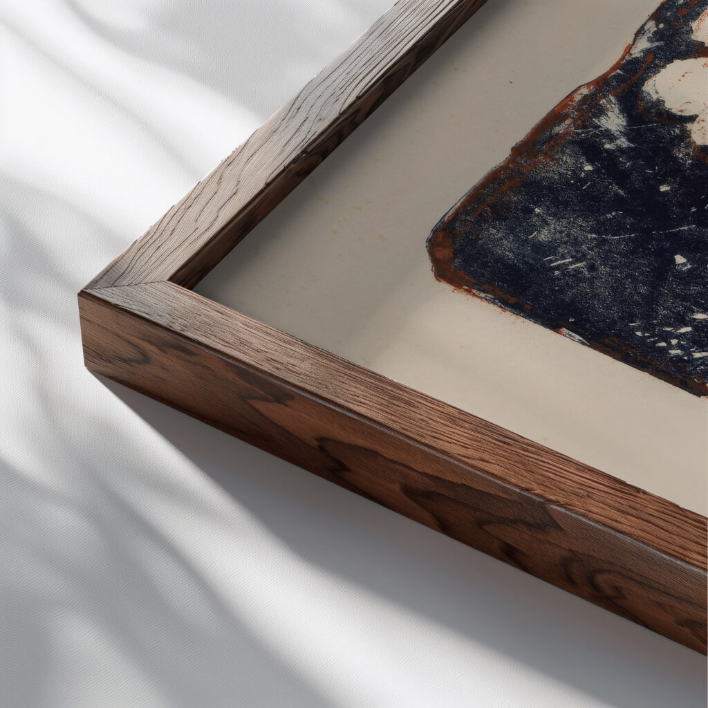 Alphutten 1919 Ernst Ludwig Kirchner 1 close up dark wood mockup