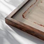 Alphutten 1919 Ernst Ludwig Kirchner close up dark wood mockup