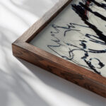 Alphutten Frauenkirch 1925 Albert Muller close up dark wood mockup