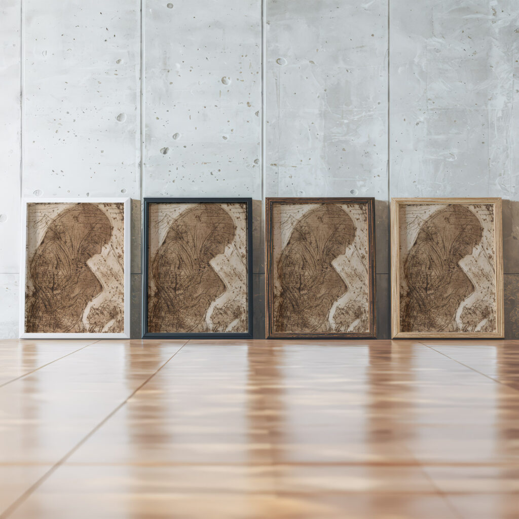 Alte Frau mit Katze 1922 Ernst Ludwig Kirchner framed posters mockup