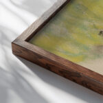 Am Tisch At the Table circa 1905 1911 Max Liebermann close up dark wood mockup