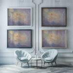 Ame selancant vers son centre damour Maurice Chabas framed posters mockup