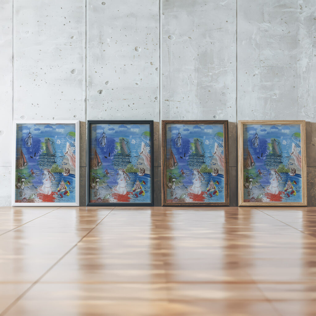 Amphitrite 1939 Raoul Dufy framed posters mockup