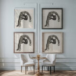 Anatomical study of the neck arm and leg muscles of a man Reijer Stolk 1906 1945 Reijer Stolk framed posters mockup