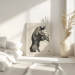 Anatomische studie van de zij en armspieren van een man 1906 Reijer Stolk 4 mockup