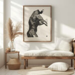 Anatomische studie van de zij en armspieren van een man 1906 Reijer Stolk 5 mockup