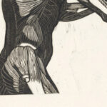 Anatomische studie van de zij en armspieren van een man 1906 Reijer Stolk 8 mockup