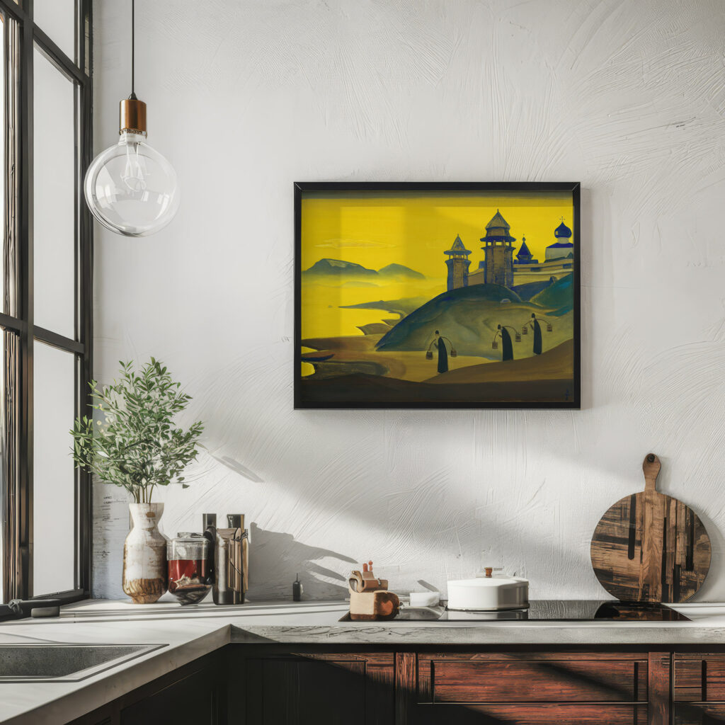 And We are Trying. From the Sancta Series 1922 Nicholas Roerich 6 mockup