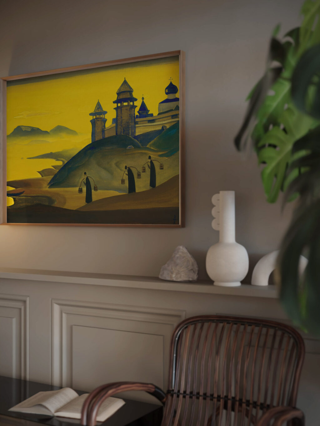 And We are Trying. From the Sancta Series 1922 Nicholas Roerich video mockup