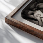 Andante 1916 Arthur Bowen Davies close up dark wood mockup