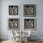 Andante 1916 Arthur Bowen Davies framed posters mockup