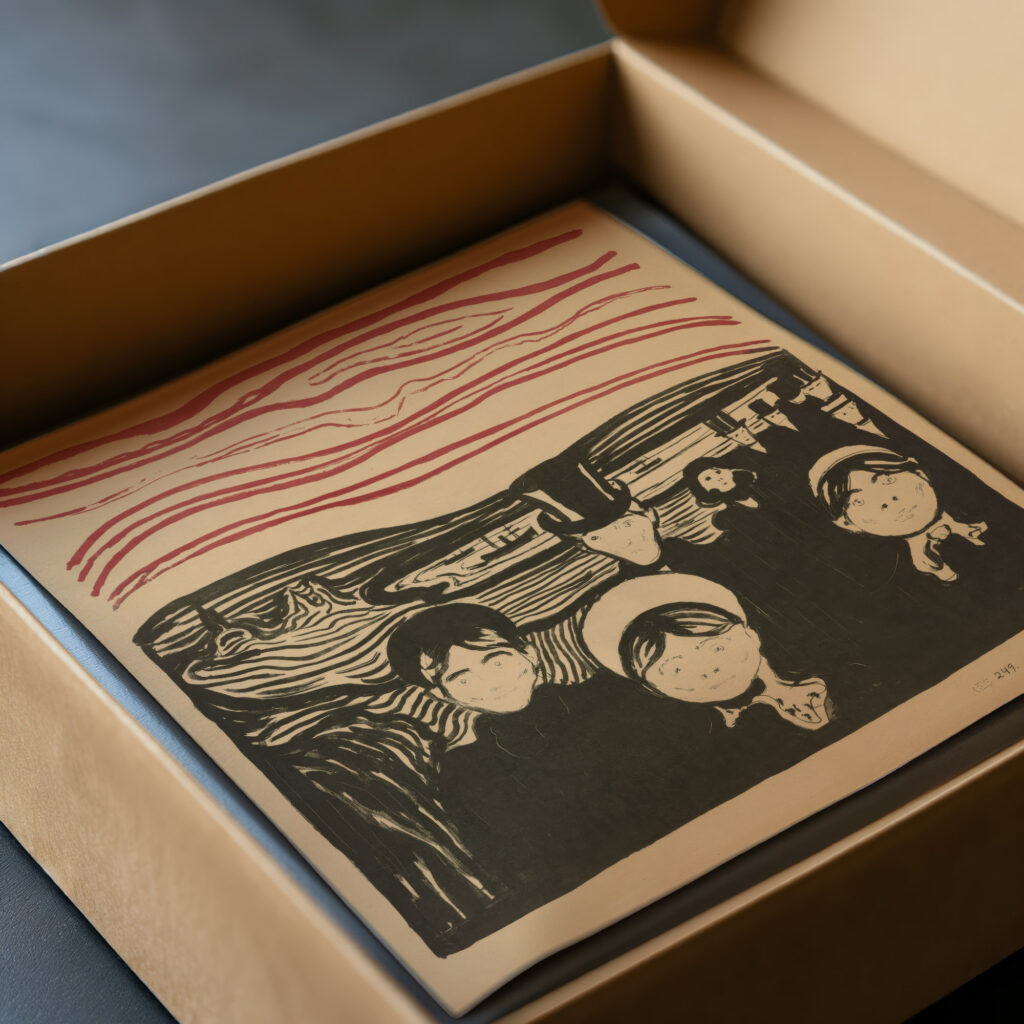 Angst 1896 Edvard Munch video mockup