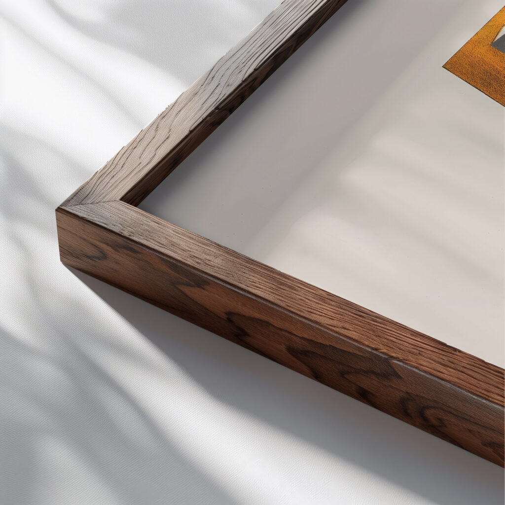 Angstliche 1923 El Lissitzky close up dark wood mockup