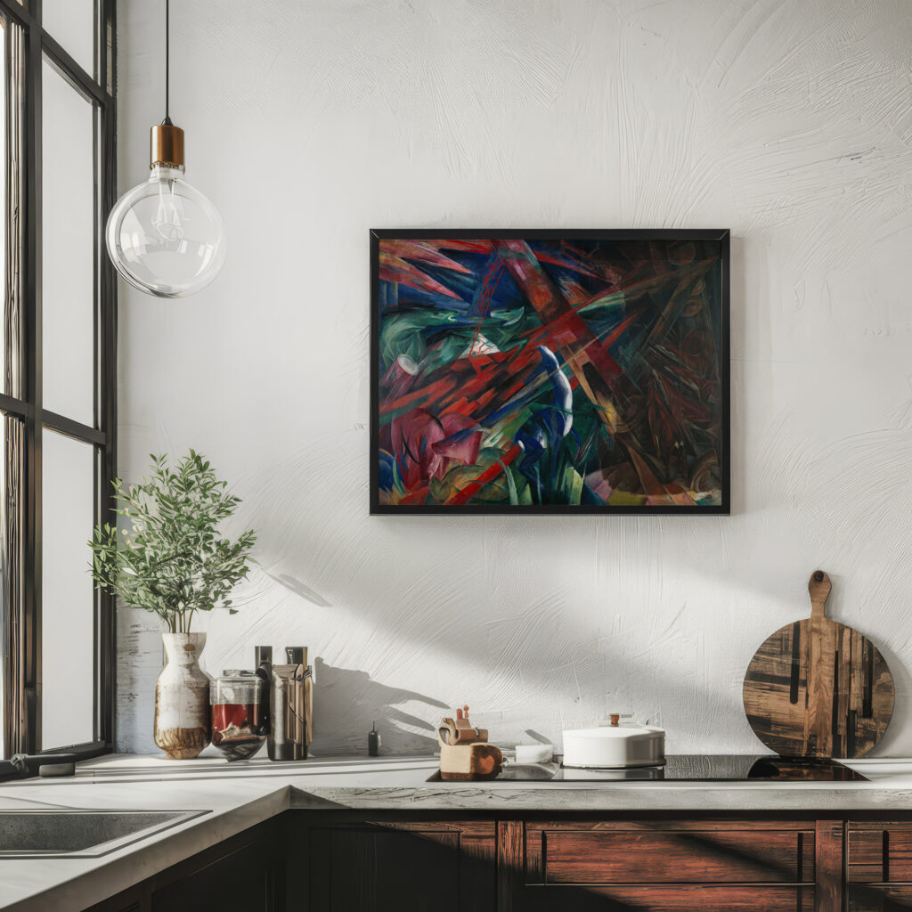 Animal Destinies The Trees Showed Their Rings the Animals Their Veins 1913 Franz Marc 6 mockup