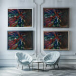 Animal Destinies The Trees Showed Their Rings the Animals Their Veins 1913 Franz Marc framed posters mockup