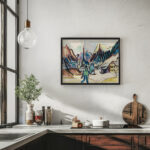 Ansicht von Davos Landschaft bei Davos im Winter 1925 Ernst Ludwig Kirchner 6 mockup