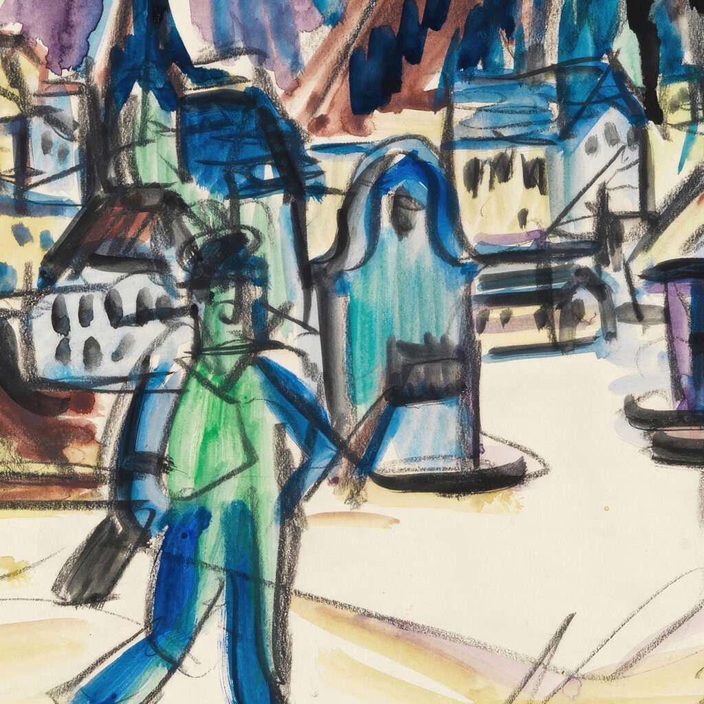 Ansicht von Davos Landschaft bei Davos im Winter 1925 Ernst Ludwig Kirchner 8 mockup