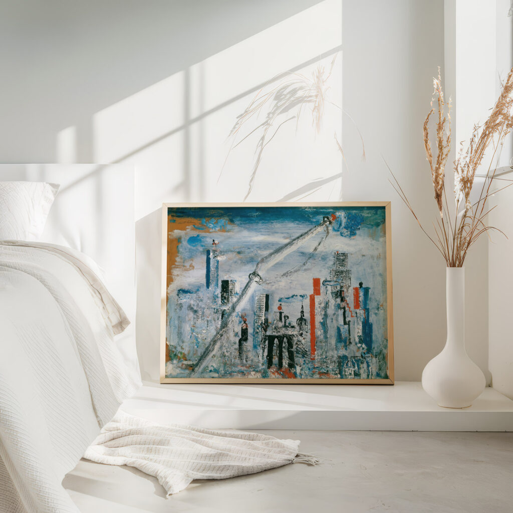 Ansicht von Manhattan East River 1935 1938 Wilhelm Thony 4 mockup