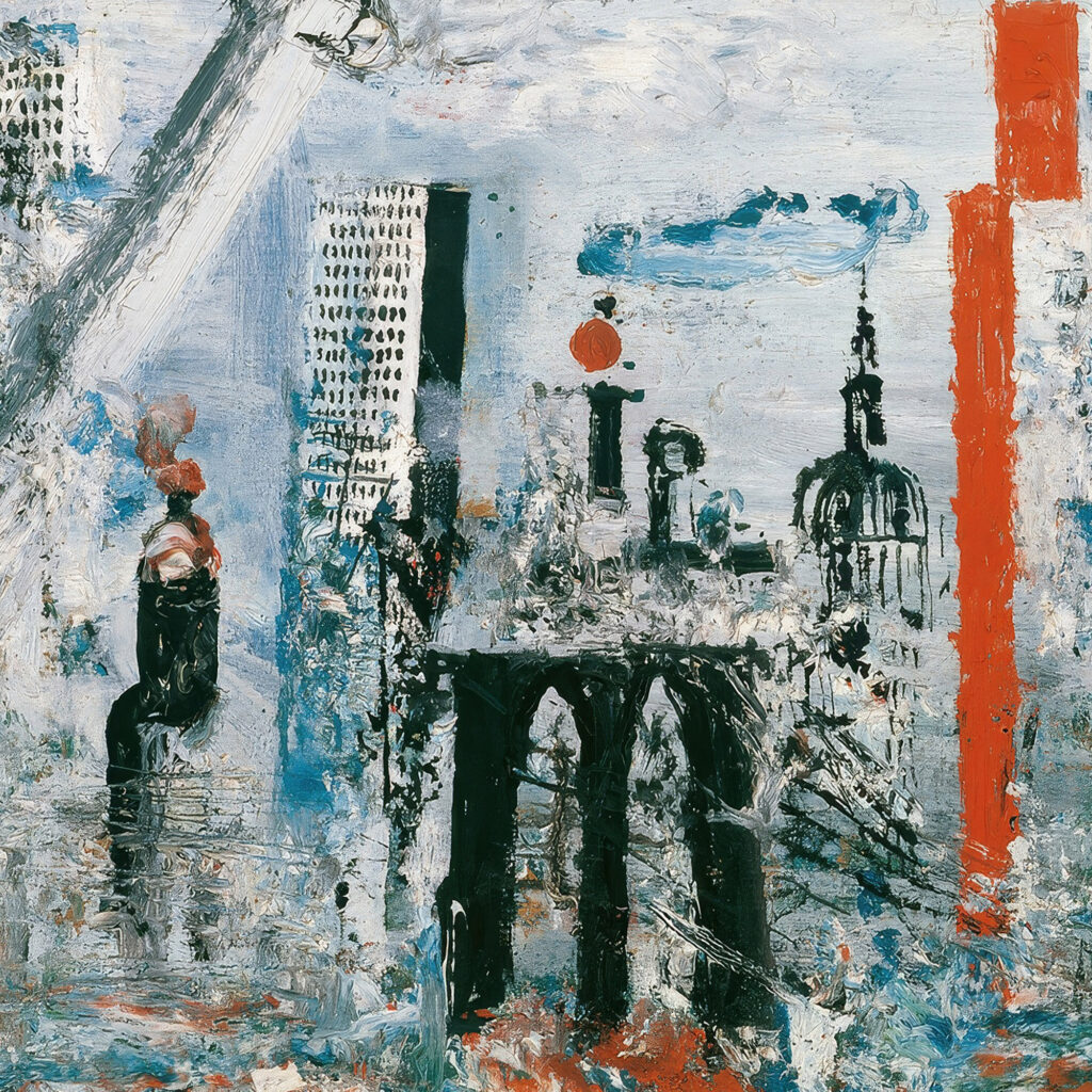 Ansicht von Manhattan East River 1935 1938 Wilhelm Thony 8 mockup