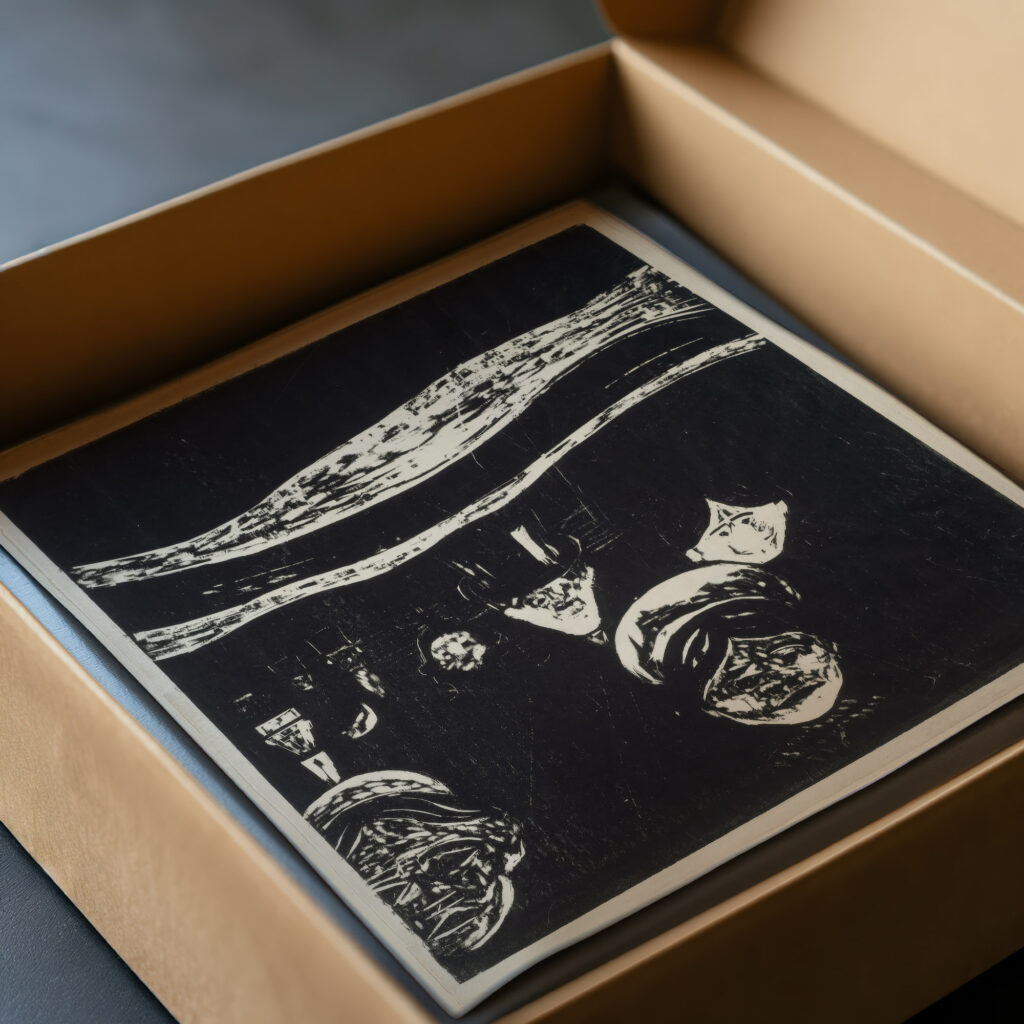 Anxiety 1896 Edvard Munch video mockup