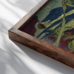 Apocalyptic Riders I 1911 Wassily Kandinsky close up dark wood mockup
