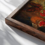 Apparition 1905–10 Odilon Redon close up dark wood mockup