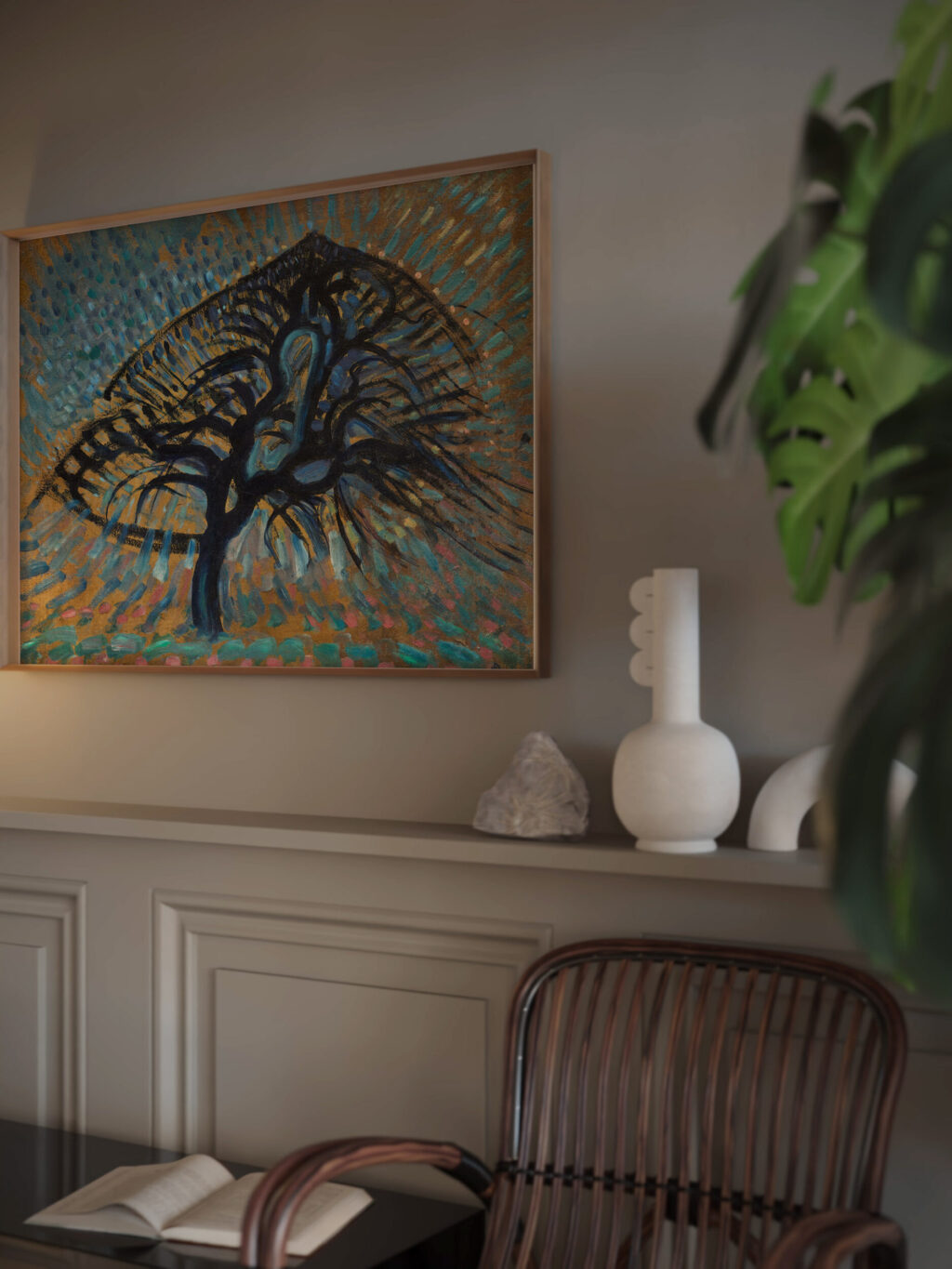 Apple Tree Pointillist Version 1908–1909 Piet Mondrian video mockup Apple Tree Pointillist Version 1908–1909 Piet Mondrian video mockup