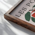 Apples 3x4 close up dark wood mockup