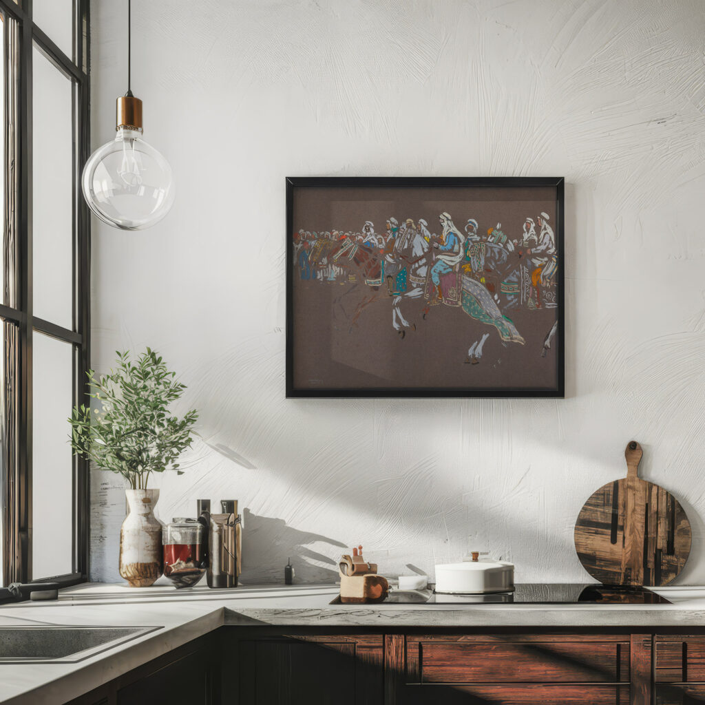 Arab cavalry 1905 Wassily Kandinsky 6 mockup